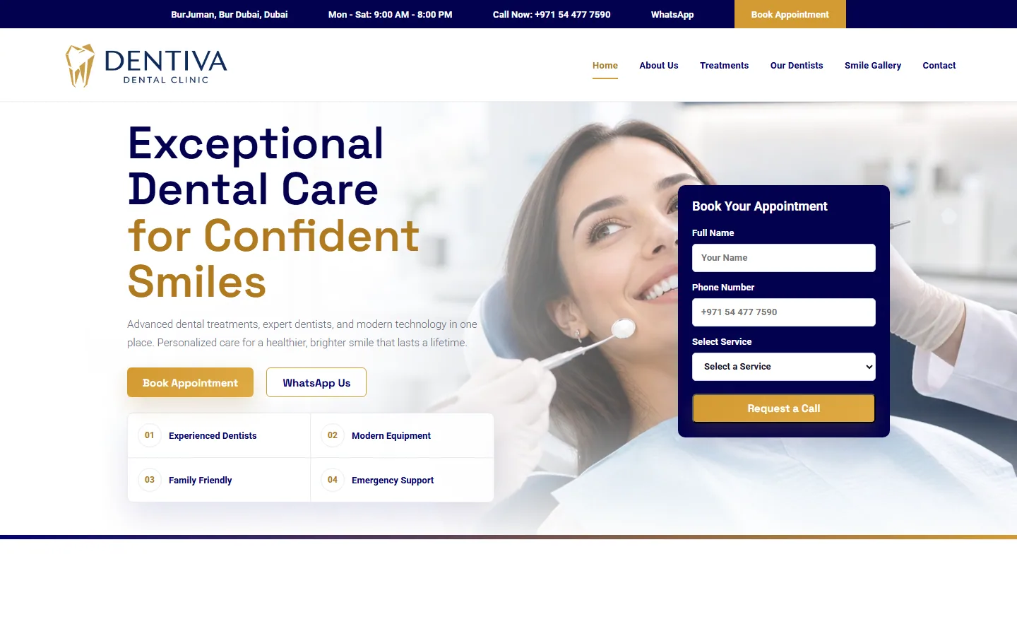 Dentiva website preview