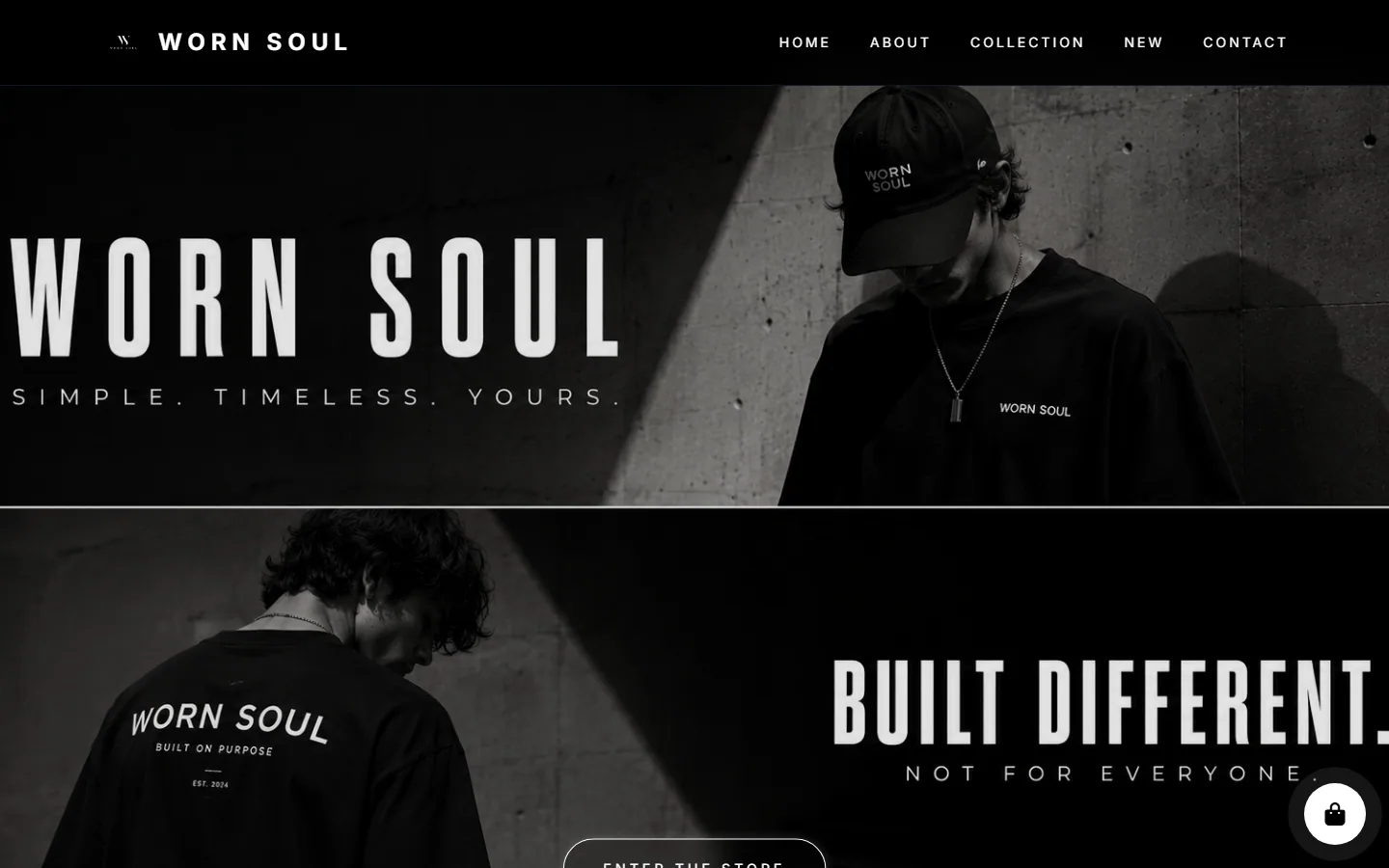 Worn Soul website preview